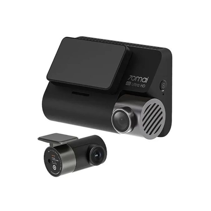 Видеорегистратор, 70Mai, Dashcam A810S Set, STARVIS IMX415, F1.8, 3840*2160 (4К), 500mAh, Дисплей 3.0 Inch, Высококачественные стеклянные линзы, 3-дюймовый IPS-экран, Поддерживает камеру заднего вида RC06, Подключение к приложению 70Mai, G-Sensor, Требование к хранилищу: micro SD (приобретается отдельно), Class 10, максимальный объем — 256 ГБ, Черный