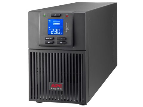 Источник бесперебойного питания, APC, Easy UPS SRV1KI-E, Онлайн, Мощность 1000ВА/900Вт, Напольный, 230В, Вых: 3x IEC C13, Intelligent Card Slot, LCD, APCRBCV203, Чёрный