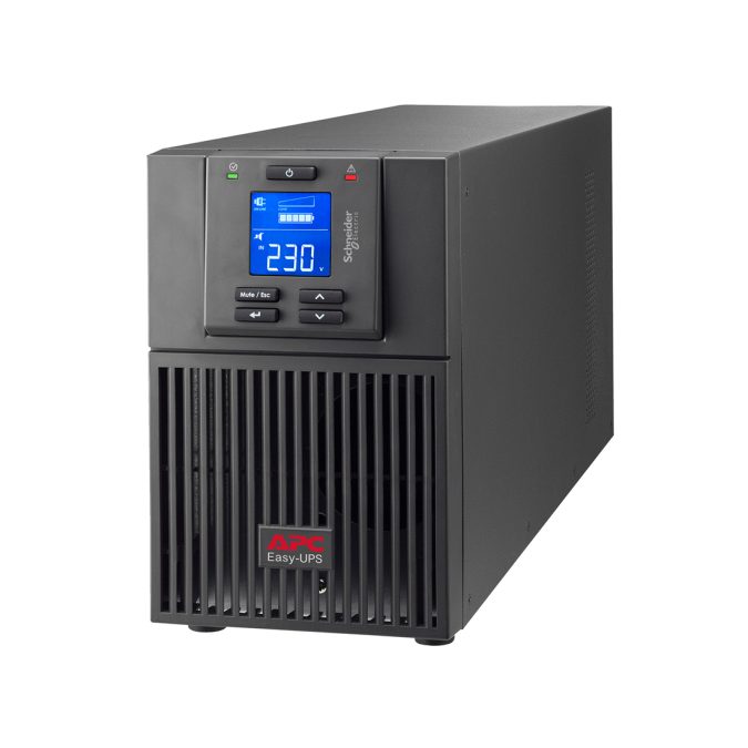 Источник бесперебойного питания, APC, Easy UPS SRV1KI-E, Онлайн, Мощность 1000ВА/900Вт, Напольный, 230В, Вых: 3x IEC C13, Intelligent Card Slot, LCD, APCRBCV203, Чёрный