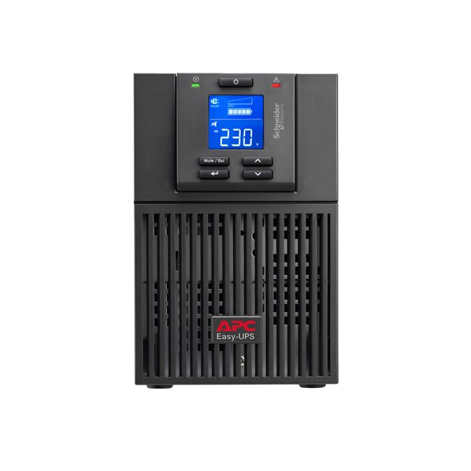 Источник бесперебойного питания, APC, Easy UPS SRV1KI-E, Онлайн, Мощность 1000ВА/900Вт, Напольный, 230В, Вых: 3x IEC C13, Intelligent Card Slot, LCD, APCRBCV203, Чёрный