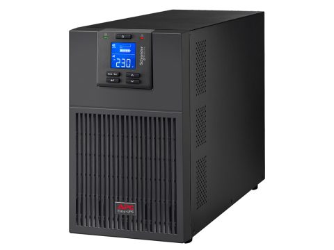 Источник бесперебойного питания, APC, Easy UPS SRV3KI-E, Онлайн, Мощность 3000ВА/2700Вт, Напольный, 230В, Вых: 6x IEC C13, 1x IEC C19, Intelligent Card Slot, LCD, APCRBCV205, Чёрный