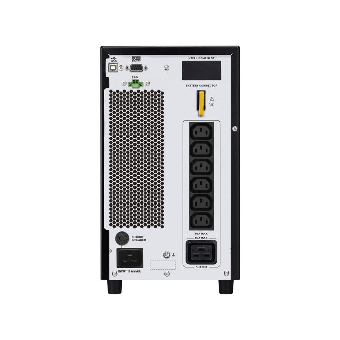 Источник бесперебойного питания, APC, Easy UPS SRV3KI-E, Онлайн, Мощность 3000ВА/2700Вт, Напольный, 230В, Вых: 6x IEC C13, 1x IEC C19, Intelligent Card Slot, LCD, APCRBCV205, Чёрный