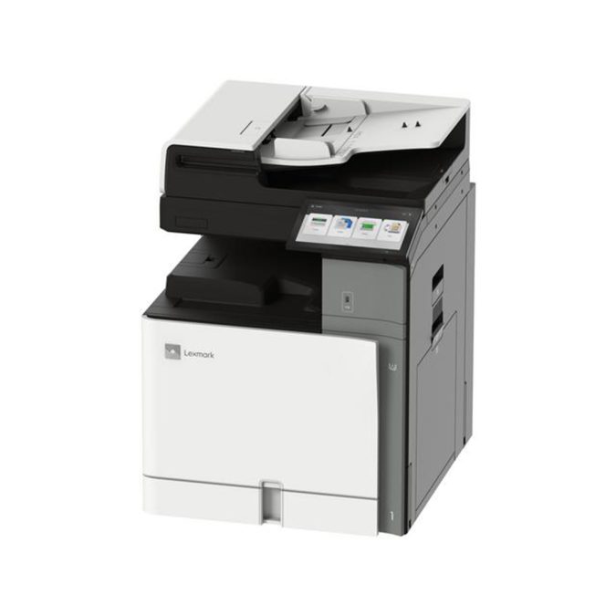 Цветное МФУ, Lexmark, CX950se, 100S14884, Лазерный, A3, 25 стр./мин., Подача 700 листов, Двусторонний автоподатчик документов, до 200 изобр./мин., Сенсорный дисплей 10.1", 1.2 ГГц CPU, 4 ГБ RAM, 128 ГБ SSD, USB 2.0, Ethernet 10/100/1000, Wi-Fi