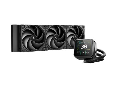 Кулер с водяным охлаждением, Deepcool, SPARTACUS 420 R-SPT420-BKDSMP-G-1, Intel 1851/1700 и AMD AM5/AM4, TDP 350W, 3*140мм, 500-2000 RPM±10%, 112.5 CFM, 32.89 dB(A), Черный
