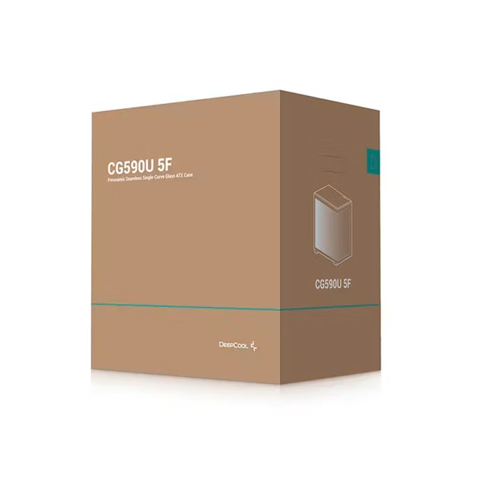 Компьютерный корпус, Deepcool, CG590U 5F R-CG590U-BKAGA5-G, ATX/Micro ATX/Mini-ITX, USB 3.1*1/3.0*2, HD-Audio, 5*120мм ARGB, Высота процессорного кулера до 160мм, Длина VGA до 410мм, 2*3.5"/2+1*2.5", Сталь 0,6, 460х285х460мм, Без Б/П, Чёрный