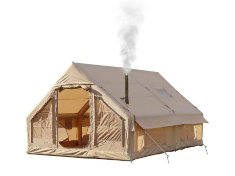 Палатка, XG Aurora Camping, 2605-B, Надувной, Двухсторонняя, 300 x 400 x 210 cm, Насос, Сумка, Бежевый, Коричневая коробка
