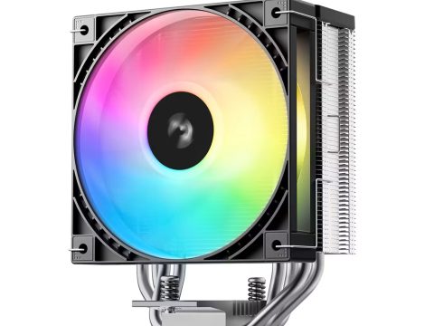 Кулер для процессора, Deepcool, AG400 G2 ARGB R-AG400-BKAMMG2-G, Intel1851/1700 и AMD AM5/AM4, 230W, 120мм, 500-2500±10%/об/м, 68.85 CFM, 30,93 dB(A), 4pin, 125х92х152мм, Чёрный