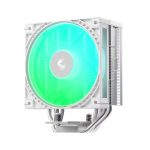 Кулер для процессора, Deepcool, AG400 G2 WH ARGB R-AG400-WHAMMG2-G, Intel1851/1700 и AMD AM5/AM4, 240W, 120мм, 500-2500±10%/об/м, 68.85 CFM, 30,93 dB(A), 4pin, 125х92х152мм, Белый