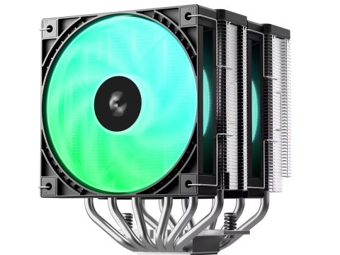 Кулер для процессора, Deepcool, AG620 G2 ARGB R-AG620-BKNPMG2-G, Intel 1851/1700 и AMD AM5/AM4, 270W, 2*120мм, 500-2200±10%/об/м, 62.16 CFM / 68.85 CFM, 28.10 dB(A) / 30.93 dB(A), 4pin PWM, 129х136х159мм, Черный