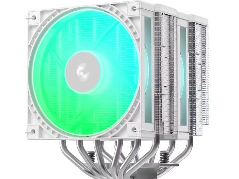 Кулер для процессора, Deepcool, AG620 G2 WH ARGB R-AG620-WHAMMG2-G, Intel 1851/1700 и AMD AM5/AM4, 270W, 2*120мм, 500-2200±10%/об/м, 62.16 CFM / 68.85 CFM, 28.10 dB(A) / 30.93 dB(A), 4pin PWM, 129х136х159мм, Белый