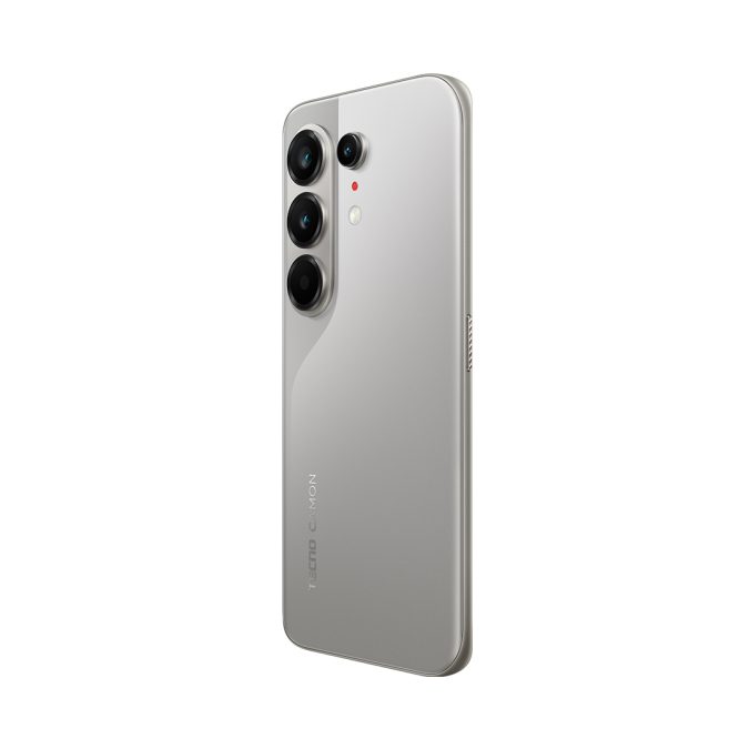 Мобильный телефон, TECNO, CAMON 50 Ultra 5G (CN7c) 256+8 GB, 6.78" AMOLED, Аккумулятор 6500 мАч, 50MPx+50MPx+8MPx/50MPx, MediaTek MT6878T, Android 16, (Nebula Titanium) Серебристый