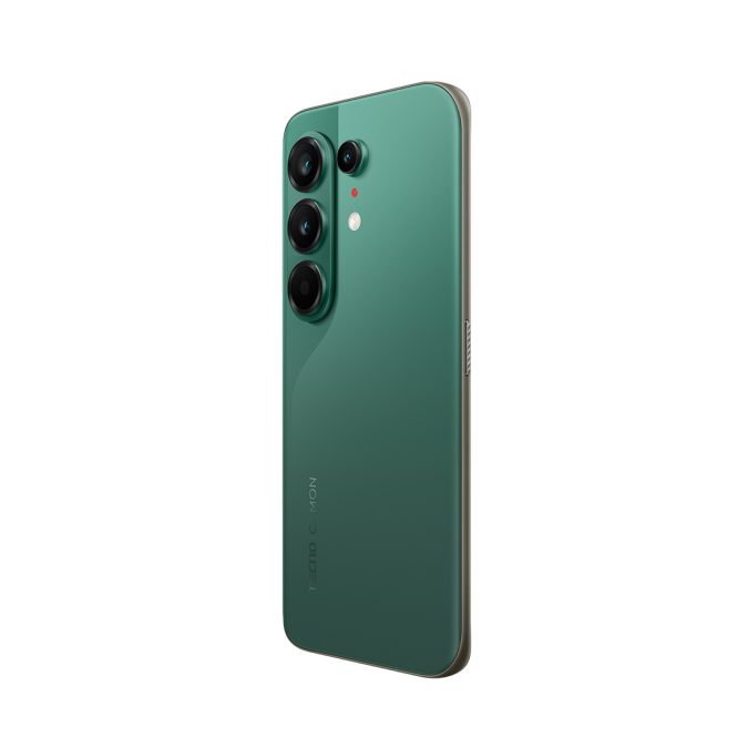 Мобильный телефон, TECNO, CAMON 50 Ultra 5G (CN7c) 256+8 GB, 6.78" AMOLED, Аккумулятор 6500 мАч, 50MPx+50MPx+8MPx/50MPx, MediaTek MT6878T, Android 16, (Cypress Green) Зелёный