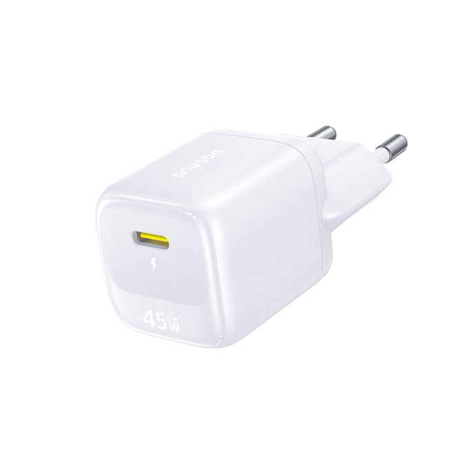 Адаптер питания, Baseus, FN22 1C 45W EU Moon White (E0123301), 45W, Белый