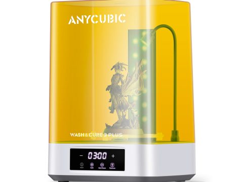 Полимеризационная камера, Anycubic, Wash & Cure 3 Plus WS3LC0WH-Y-O, 12 литров, Промывка до 230x140x260 мм, Полимеризация до 9 л, УФ-источник, Двухуровневая корзина, Таймер до 30 мин