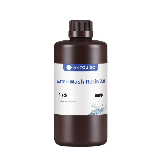 Фотополимерная смола для 3D-печати, Anycubic, Water-Wash Resin 2.0 SSX2BK-10, 1 литр, Black (Черный)