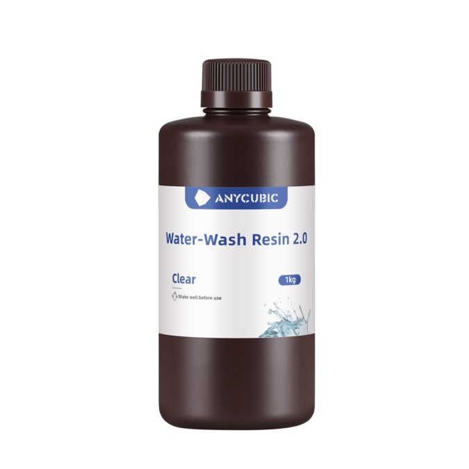 Фотополимерная смола для 3D-печати, Anycubic, Water-Wash Resin 2.0 SSX2CL-10, 1 литр, Clear (Прозрачный)