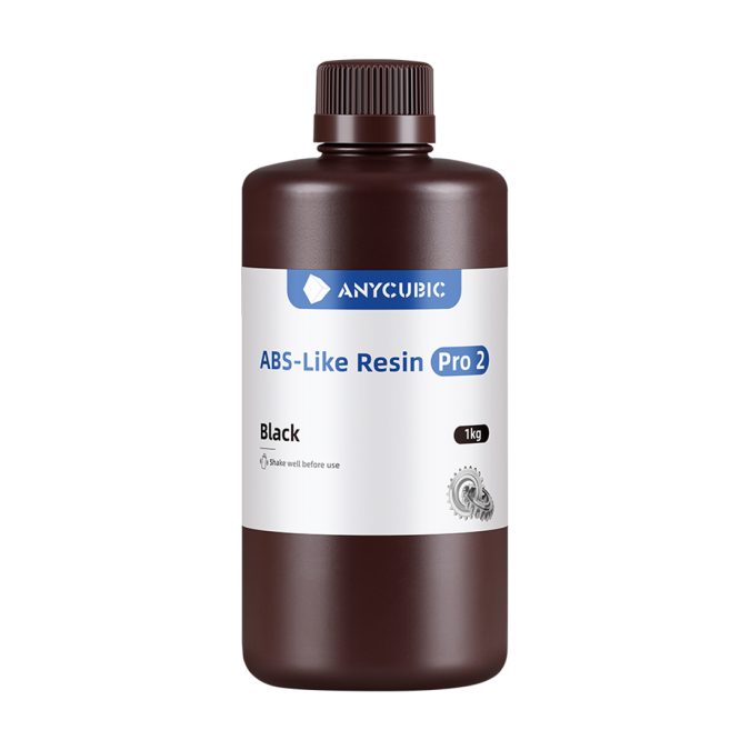 Фотополимерная смола для 3D-печати, Anycubic, ABS-Like Resin Pro 2 SABP2BK-10, 1 литр, Black (Черный)