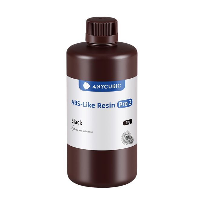 Фотополимерная смола для 3D-печати, Anycubic, ABS-Like Resin Pro 2 SABP2BK-10, 1 литр, Black (Черный)