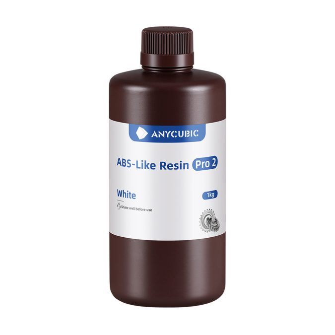 Фотополимерная смола для 3D-печати, Anycubic, ABS-Like Resin Pro 2 SABP2WH-10, 1 литр, White (Белый)