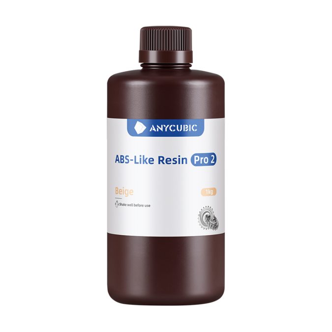 Фотополимерная смола для 3D-печати, Anycubic, ABS-Like Resin Pro 2 SABP2BG-10, 1 литр, Beige (Бежевый)