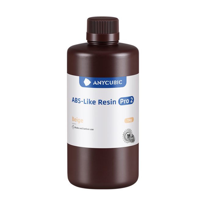 Фотополимерная смола для 3D-печати, Anycubic, ABS-Like Resin Pro 2 SABP2BG-10, 1 литр, Beige (Бежевый)