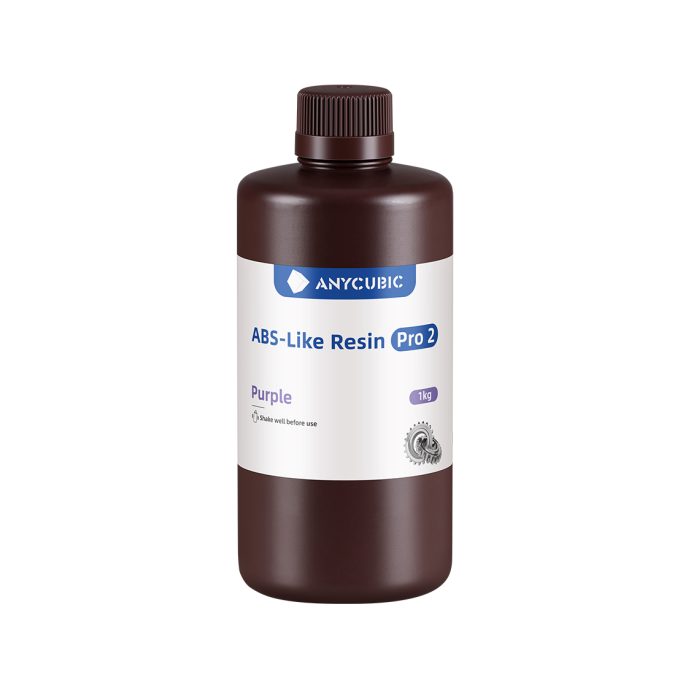 Фотополимерная смола для 3D-печати, Anycubic, ABS-Like Resin Pro 2 SABP2PU-10, 1 литр, Purple (Фиолетовый)