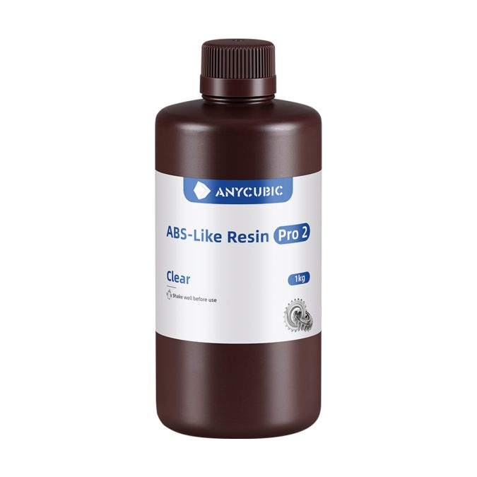 Фотополимерная смола для 3D-печати, Anycubic, ABS-Like Resin Pro 2 SABP2CL-10, 1 литр, Clear (Прозрачный)
