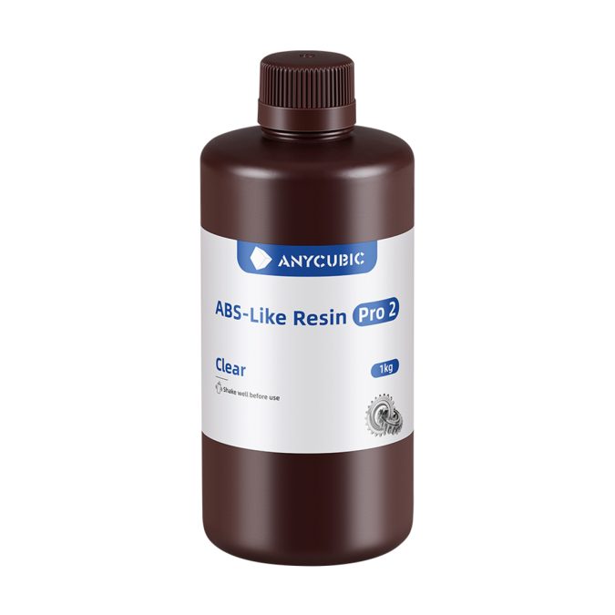 Фотополимерная смола для 3D-печати, Anycubic, ABS-Like Resin Pro 2 SABP2CL-10, 1 литр, Clear (Прозрачный)