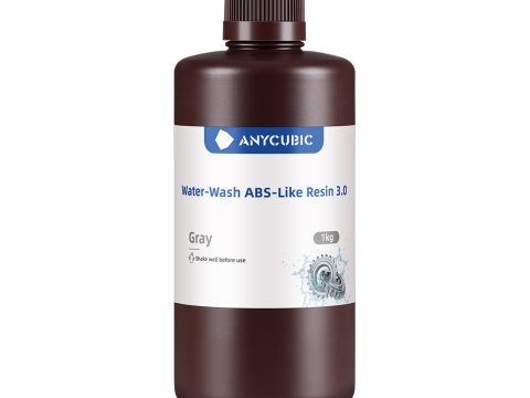 Фотополимерная смола для 3D-печати, Anycubic, Water-Wash ABS-Like Resin 3.0 SSXAB3GY-10, 1 литр, Gray (Серый)