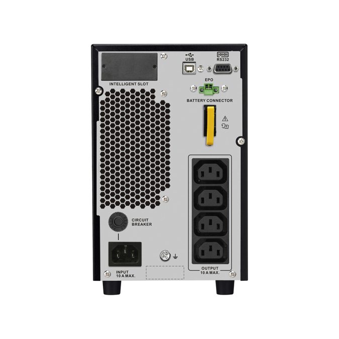Источник бесперебойного питания, APC, Easy UPS SRV2KI-E, Онлайн, Мощность 2000ВА/1800Вт, Напольный, 230В, Вых: 4x IEC C13, Intelligent Card Slot, LCD, APCRBCV204, Чёрный
