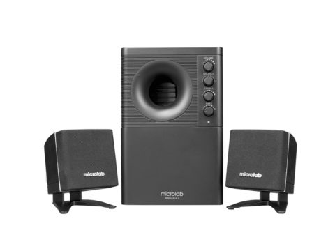Акустическая система, Microlab, X1BT, 2.1, 34Вт, Выход 2RCA*2, 30 Гц - 20 кГц, Bluetooth, AUX Mini-Jack 3.5 мм, МДФ, Черный