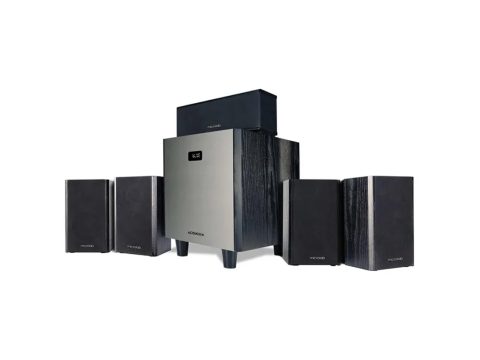 Акустическая система, Microlab, HTS800, 180 Вт (80 Вт + 20Вт*5), Выход 2RCA*2, HDMI, AUX, RCA, USB, микрофон*2, 35 Гц - 20 кГц, Bluetooth 5.3, Пульт ДУ, Встроенный FM-тюнер, MDF, Черный