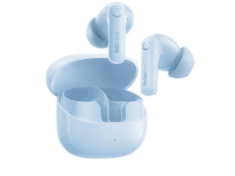 Наушники, Baseus, (A0010506), Bass BP1 Pro, In-Ear True Earbuds, Bluetooth, Адаптивное активное шумоподавление ANC, 6 микрофонов AI ENC для звонков, Сенсорное управление, Игровой режим низкой задержки, Быстрая зарядка, До 55 часов работы с кейсом, USB-C, Синий