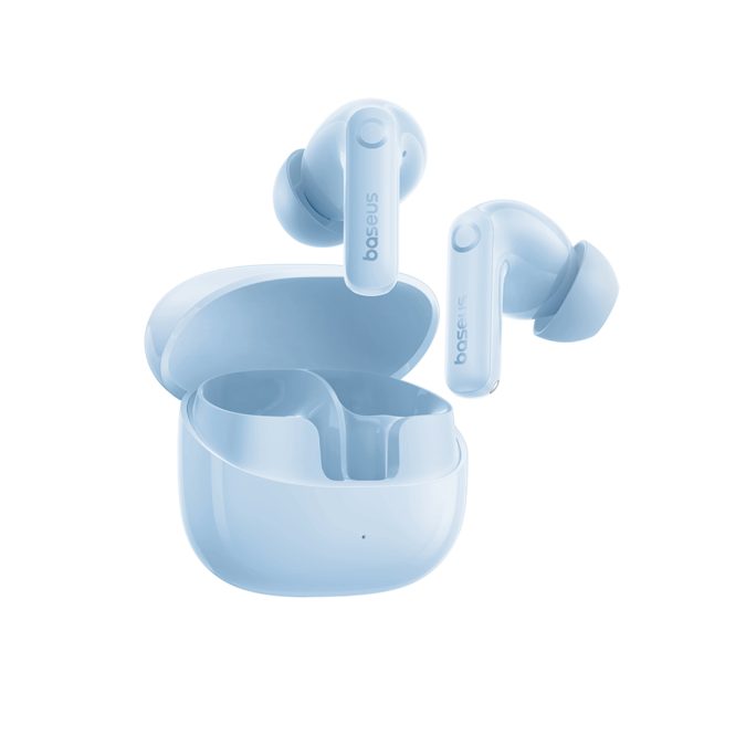 Наушники, Baseus, (A0010506), Bass BP1 Pro, In-Ear True Earbuds, Bluetooth, Адаптивное активное шумоподавление ANC, 6 микрофонов AI ENC для звонков, Сенсорное управление, Игровой режим низкой задержки, Быстрая зарядка, До 55 часов работы с кейсом, USB-C, Синий
