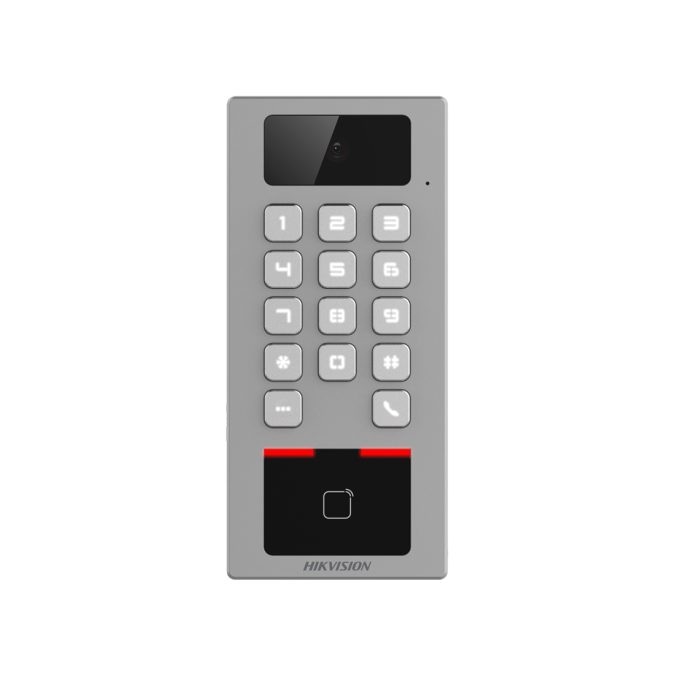 Терминал доступа, Hikvision, DS-K1T502DBWX-C, Тип карты: M1 card / M1 card content / DESFire card, Степень защиты: IK09 / IP65