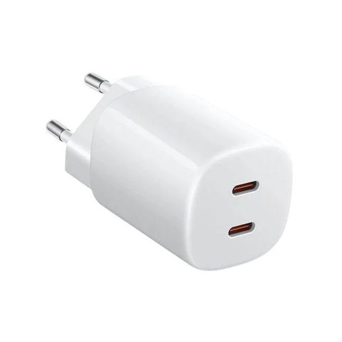 Адаптер питания, Xiaomi, 45W Nano Turbo Charging Power Adapter (2-Port) EU, BHR087OEU/MDY-19-EG, Мощность 45 Вт, Порты USB Type-C + USB-A, Поддержка быстрой зарядки, Вход 100–240V~, Выход до 5V3A / 9V3A / 12V3A / 20V2.25A, Компактный корпус, Белый