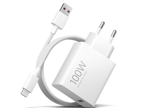 Адаптер питания, Xiaomi, 100W Charging Combo (Type-A) EU, BHR095VEU/MDY-19-ER, Мощность 100 Вт, Порт USB Type-A, Поддержка быстрой зарядки, Вход 100–240V~, Выход до 5V3A / 9V3A / 12V3A / 20V5A, Комплект с кабелем, Белый