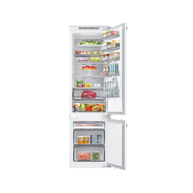 Встраиваемый холодильник с нижней морозильной камерой, Samsung, BRB80F30A1F0WT, 294 л, Объем морозильной камеры 82 л, Twin Cooling, Wifi, Белый