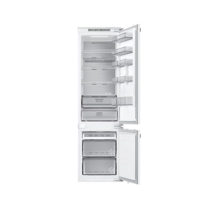 Встраиваемый холодильник с нижней морозильной камерой, Samsung, BRB80F30A1F0WT, 294 л, Объем морозильной камеры 82 л, Twin Cooling, Wifi, Белый
