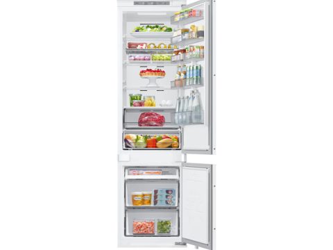 Встраиваемый холодильник с нижней морозильной камерой ,Samsung, BRB70F30A1S0WT, 294 л, Объем морозильной камеры 82 л, Twin Cooling, WIFI, Белый