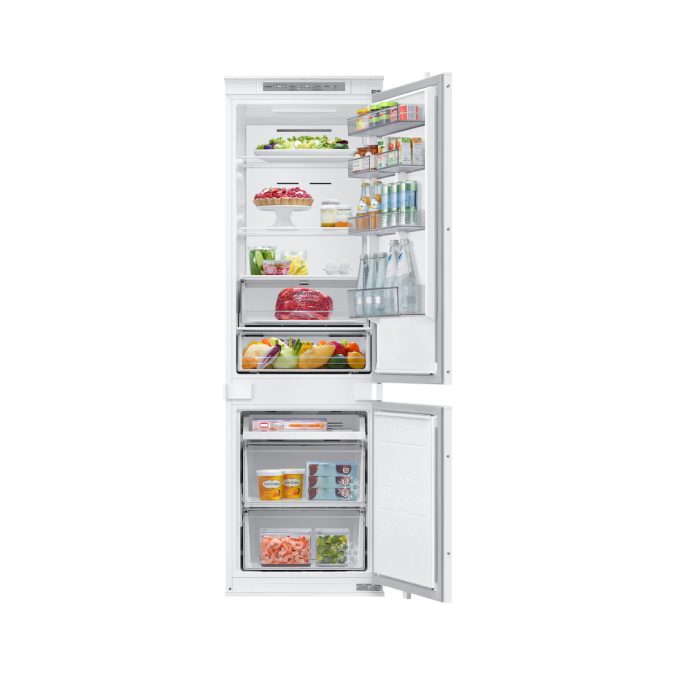 Встраиваемый холодильник с нижней морозильной камерой, Samsung, BRB70F26D1S0WT, 264 Л, Mono Cooling, Wifi, Белый