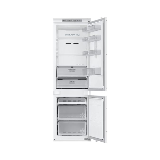 Встраиваемый холодильник с нижней морозильной камерой, Samsung, BRB70F26D1S0WT, 264 Л, Mono Cooling, Wifi, Белый