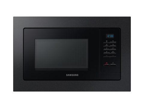 Встраиваемая микроволновая печь ,Samsung ,MS20A7013AB/BW, Соло БИО-Керамическое покрытие, Объем 20 л, Мощность 850Вт, Черный