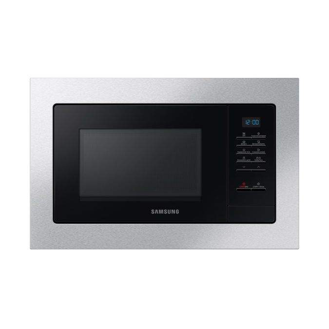 Встраиваемая микроволновая печь ,Samsung ,MS20A7013AT/BW, Соло БИО-Керамическое покрытие, Объем 20 л, Мощность 850Вт, Серый