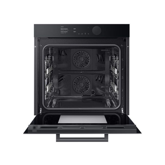 Духовой шкаф, Samsung, NV75T9979CD/WT, Infinite Line Dual Cook Steam, Объем 75л , Мощность 3650-3950Вт, Диапазон температур 40~250 °C, Черный