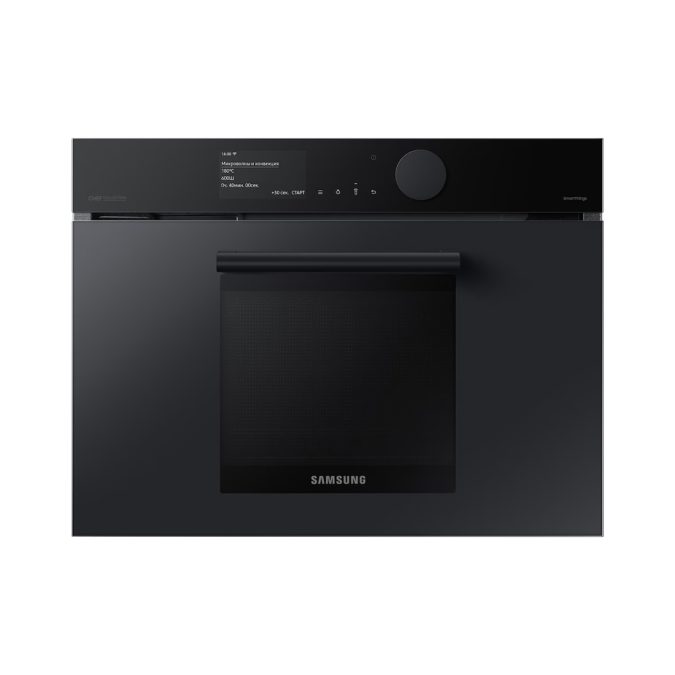 Духовой шкаф, Samsung, NQ50T9539BD/WT, СВЧ Infinite Line Dual Fan, Объем 50л, Мощность 2800Вт, WI-FI, Черный графит