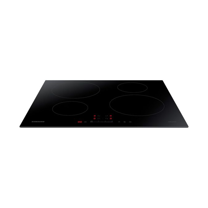 Варочная панель, Samsung, NZ64H37070K/WT, Индукционная, Sliding Control, Керамическое стекло, Мощность 7.2кВт, Черный