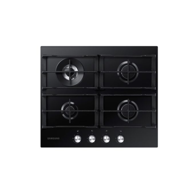 Газовая варочная панель, Samsung, NA64H3030AK/WT, Тройная корона, 60 см, Черный