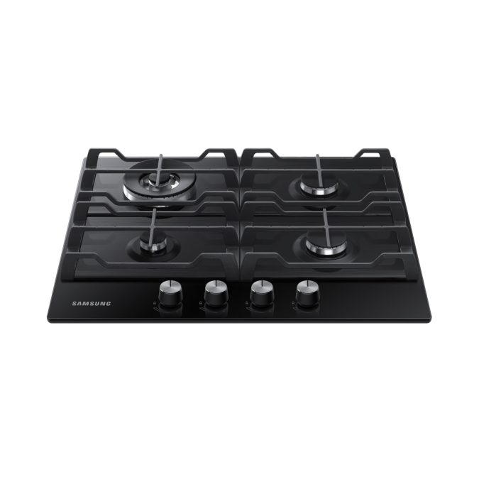 Газовая варочная панель, Samsung, NA64H3030AK/WT, Тройная корона, 60 см, Черный