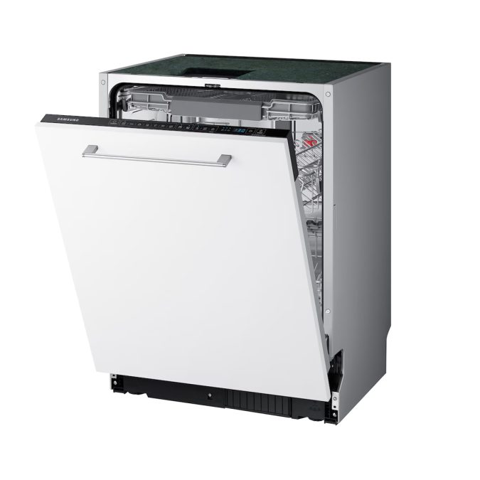 Встраиваемая посудомоечная машина, Samsung, DW60A6092BB/WT, Авто открытие дверцы, 3 уровня корзины, 60 см, Белый